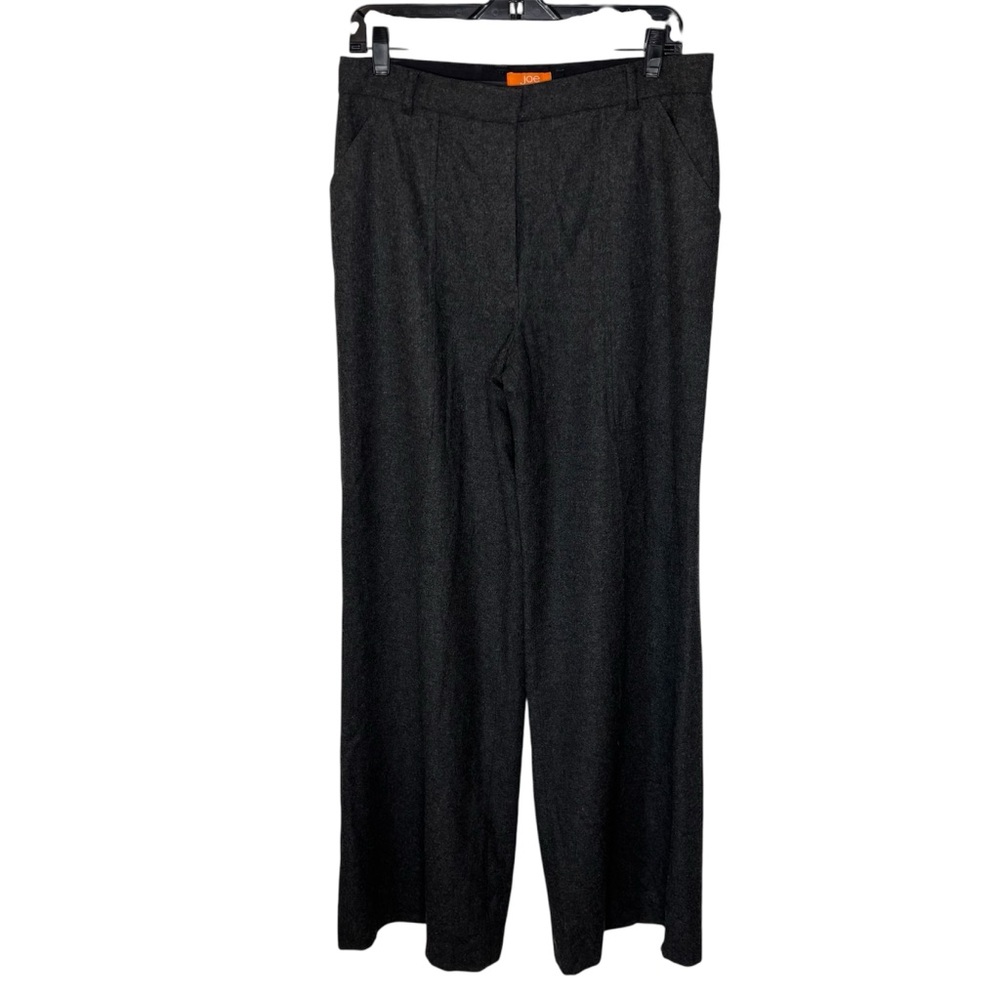 Joe Fresh Charcoal Gray Wool Blend Pants Womens 8 Classic Work Wide Leg Trousers